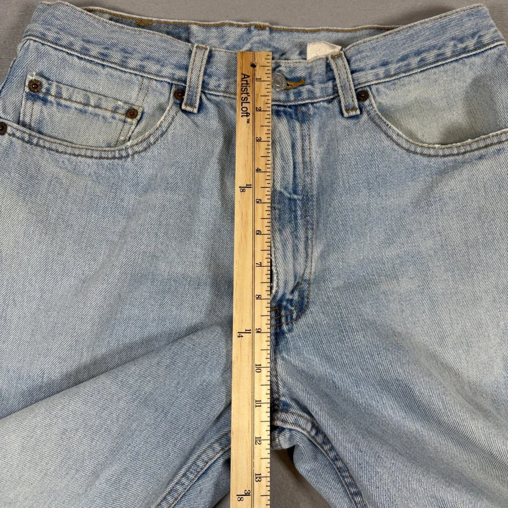 Vintage Levis 550 Jeans Men 34x30 Light Wash Blue Relaxed Fit Tapered Distressed